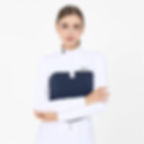 Women Navy Riding Long Sleeve Competition Shirt