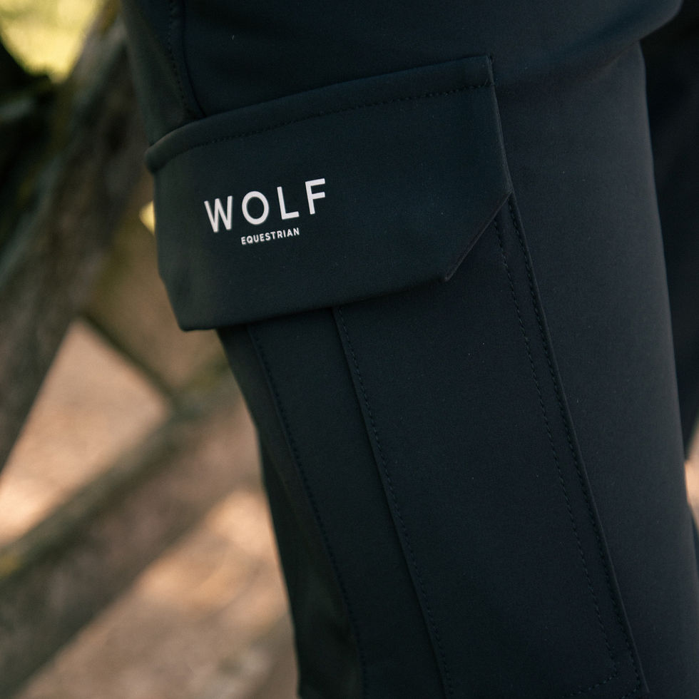 Men's Black Cargo Breeches