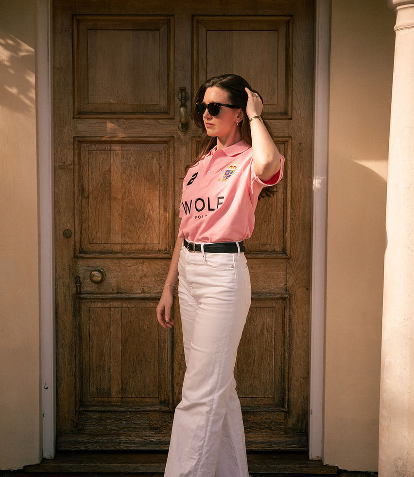 Women's Pink Polo Shirt
