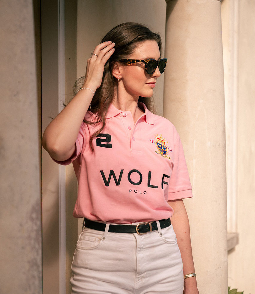 Women's Pink Polo Shirt