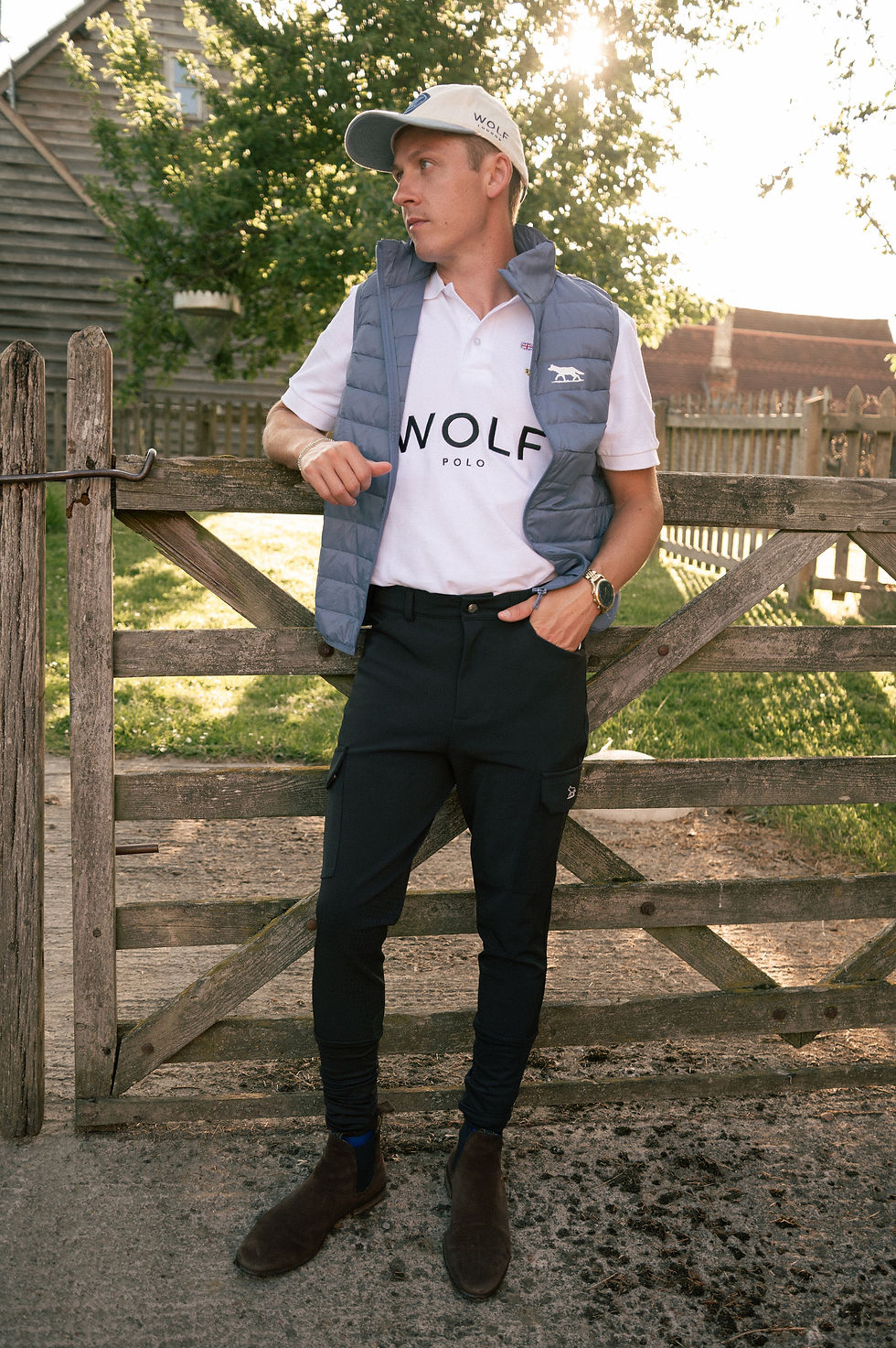 Men's Black Cargo Breeches
