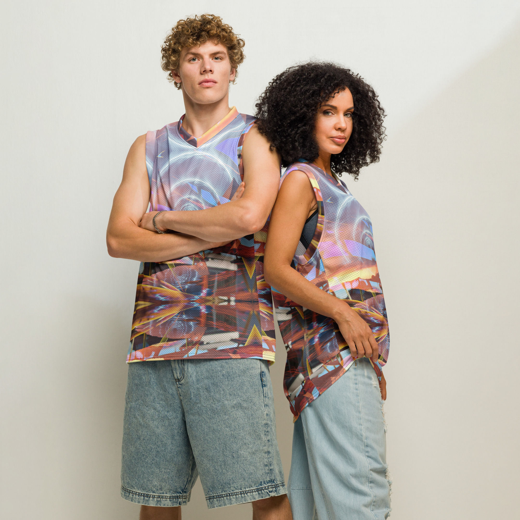 Abstract Premium basketball jersey