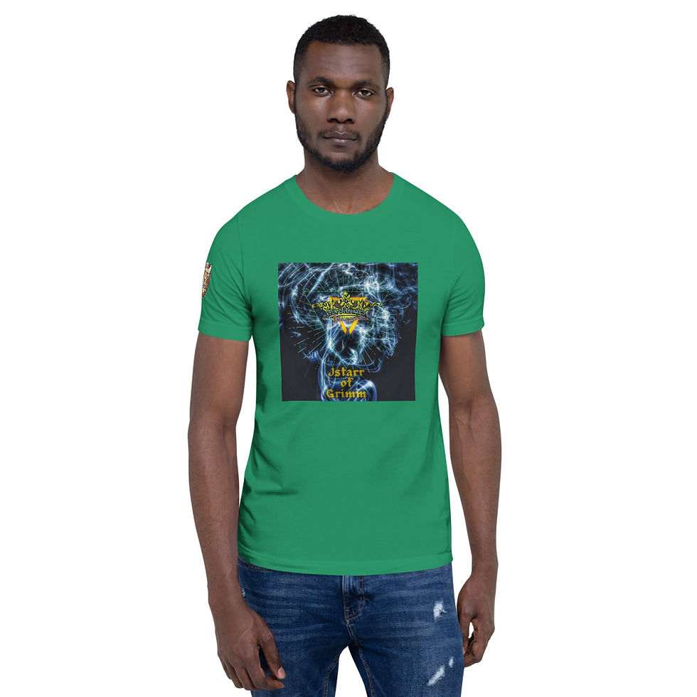 Thumbnail: Jstarr of Grimm G.C. Smoke Strike Short-Sleeve Unisex T-Shirt