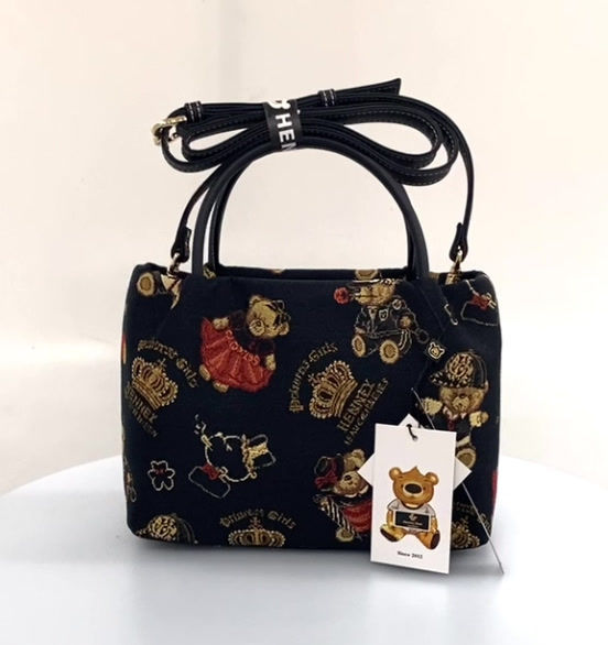 Thumbnail: Crown Bear Top Handle Bag HB-005-CRB