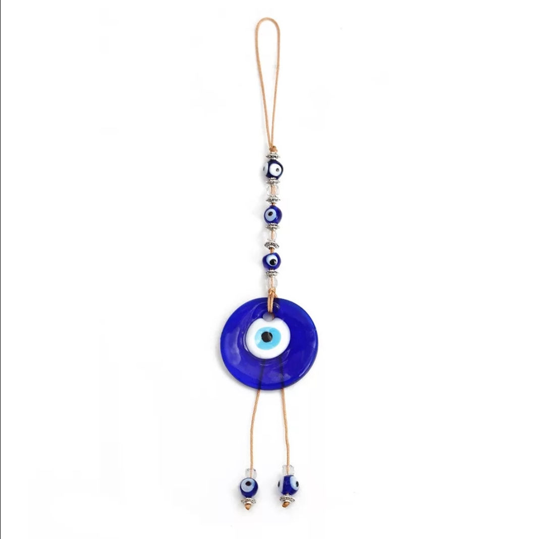 Hanging evil eye talisman