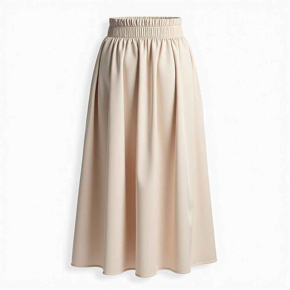 Pleated Midi Skirt