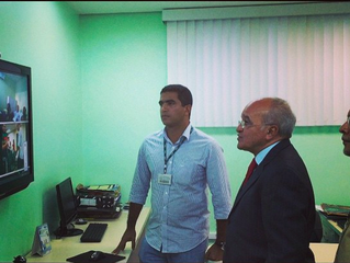 Visita do Governador José Melo e do Reitor Cleinaldo Costa