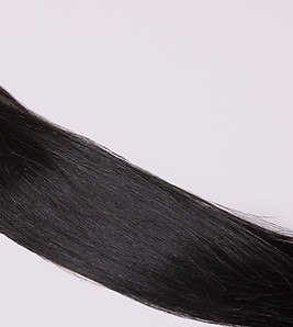 Raw straight human hair bundle