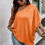 Thumbnail: Plus One Shoulder Solid Casual Loose Fit Shirt