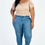 Thumbnail: Plus size casual ruched puff sleeve ribbed knit solid top