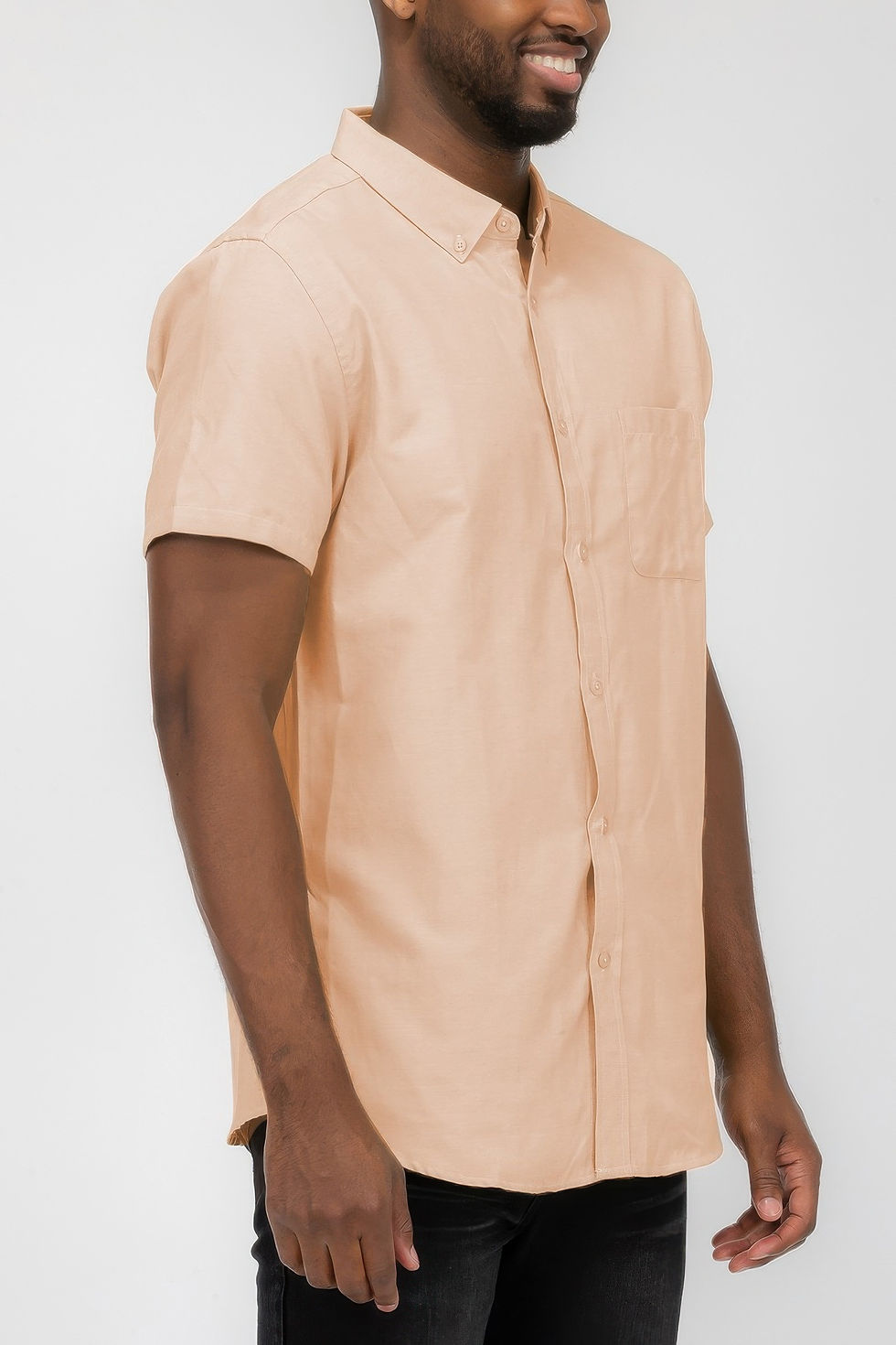 Thumbnail: Men's Casual Short Sleeve Solid Shirts