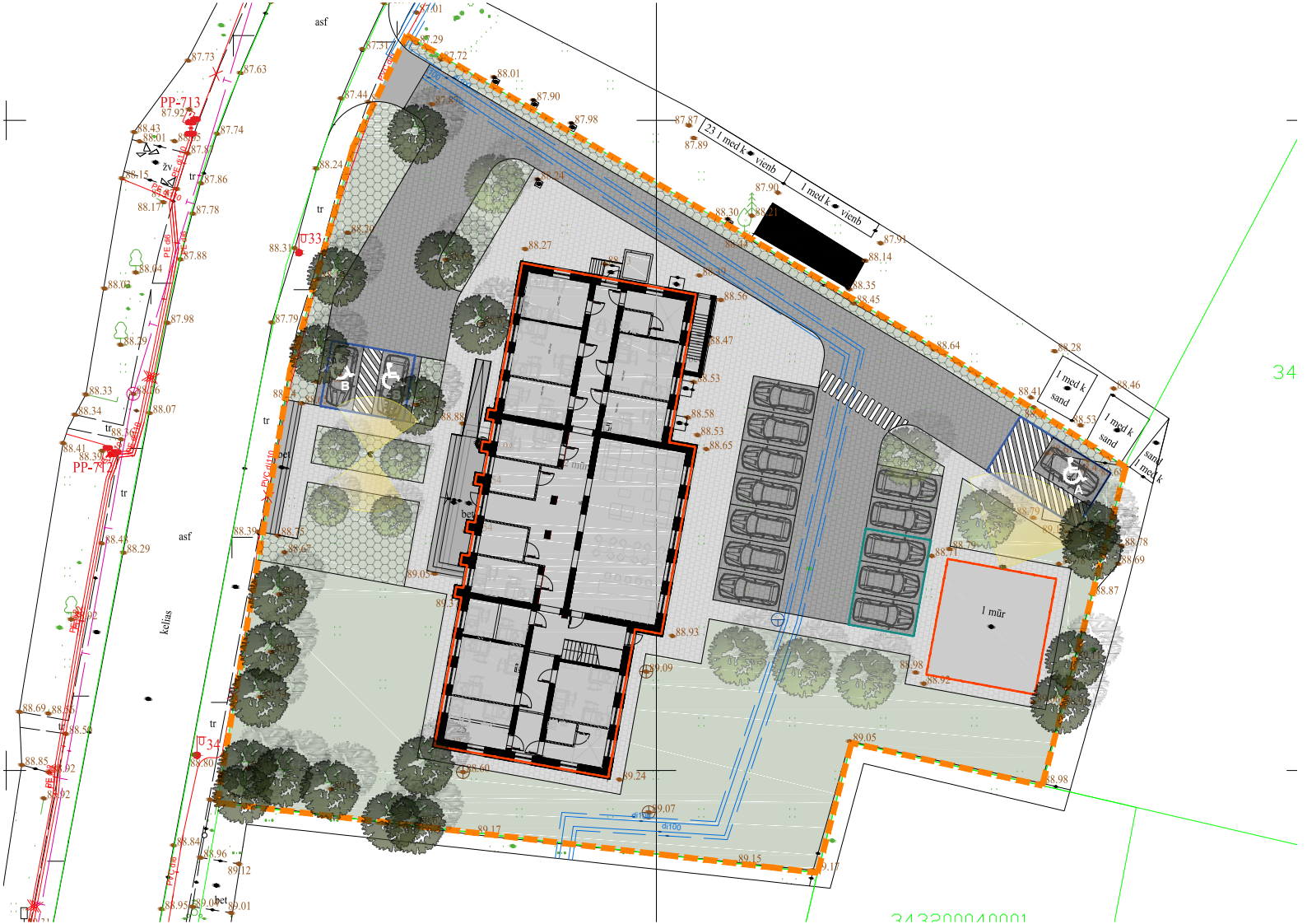 Globos namų plano schema