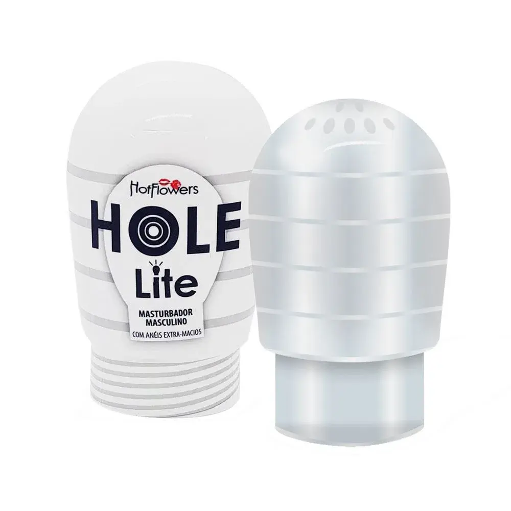 HOLE LITE MASTURBADOR MASCULINO COM ANÉIS EXTRA MACIO HOT FLOWERS
