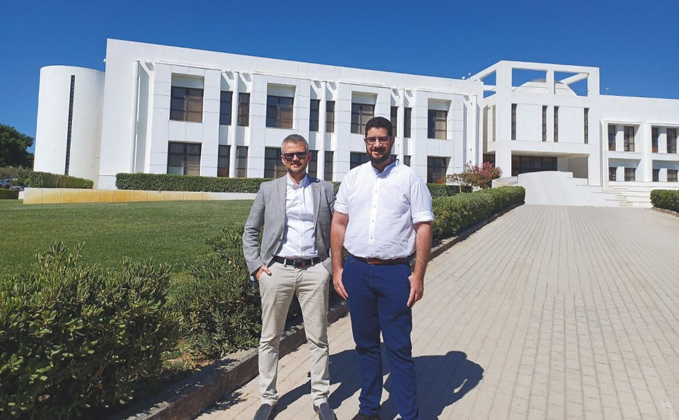 Nikolaos Pisimisis and Dimitris Kyriakou at Science Technology Park