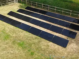 14kW Ground-Mounted Solar PV System Installation in Hitchin, UK