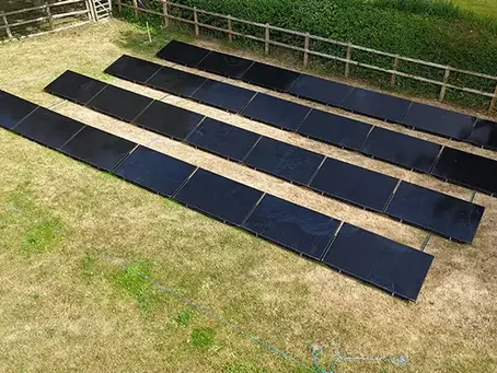 14kW Ground-Mounted Solar PV System Installation in Hitchin, UK