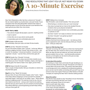 Find Resolutions that Light You Up