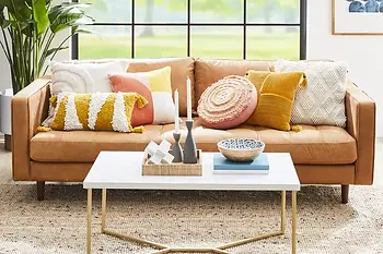 Add colorful pillows to your space