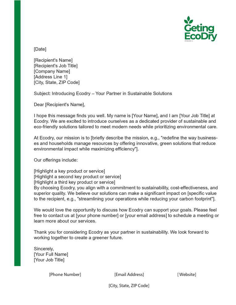 Letterhead Ecodry