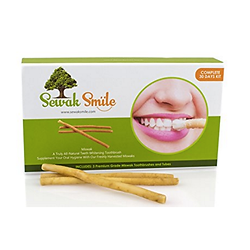 Miswak by Sewak Smile | Eco-friendly Natural Toothbrush for Teeth Whitening | 100% Natural Chewing Sticks - Our Miswaks sticks are 100% All-Natural, 100% Biodegradable, 100% Pesticides Free, 100% Vegan & Cruelty Free. Great outdoor toothbrushes for camping, hiking, hunting, fishing, rock/mountain climbing or any other outdoor activities. A great ecofriendly gift for your loved ones.
