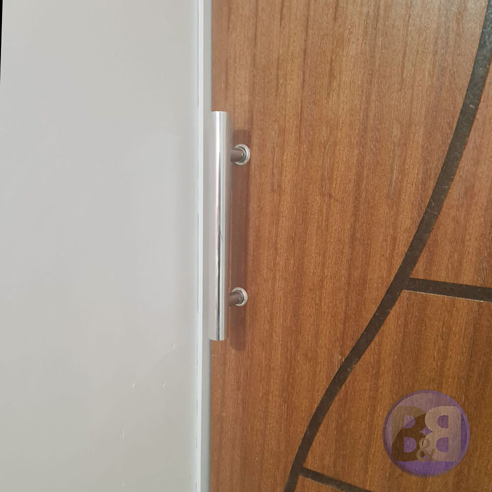 Miniatura: Puxador Tubular 30cm em Alumínio com 20cm entre furos