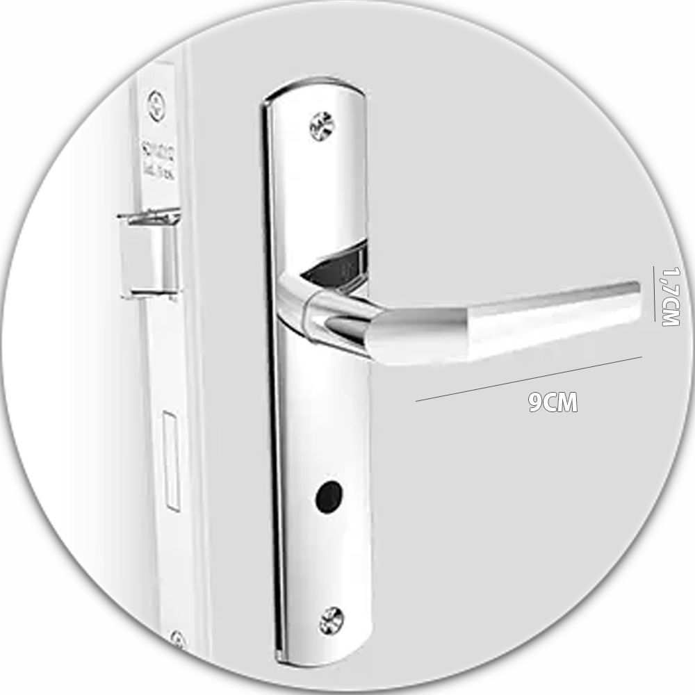 Fechadura com Maçaneta Pop Line Banheiro ESP26 Cromado Chave Fixa 40X53