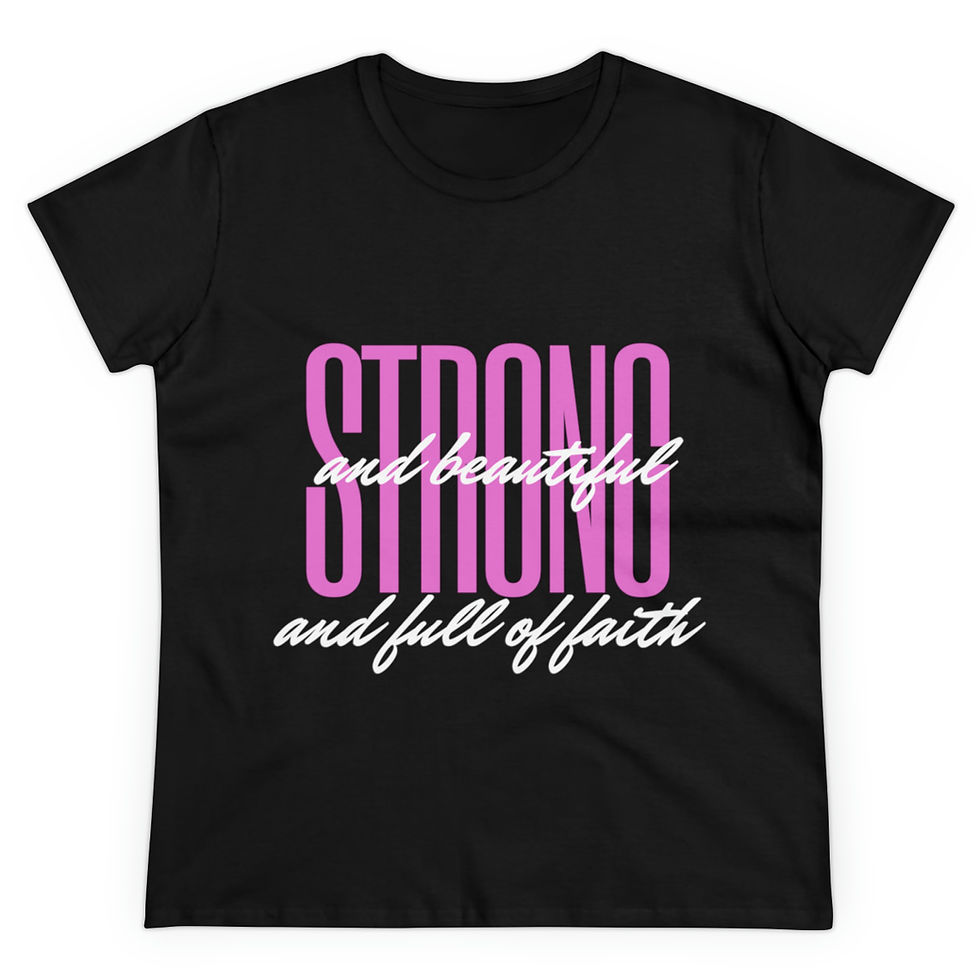 Thumbnail: Strong Beautiful & Full of Faith Women's T-Shirt