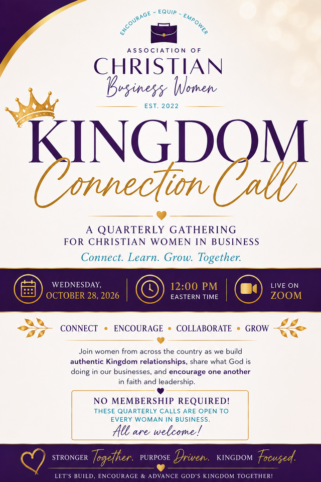 Quarterly Kingdom Connection Call flyer