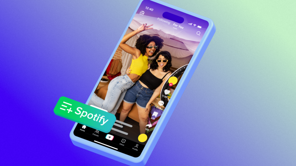 TikTok syncs with Spotify via Lyriplex