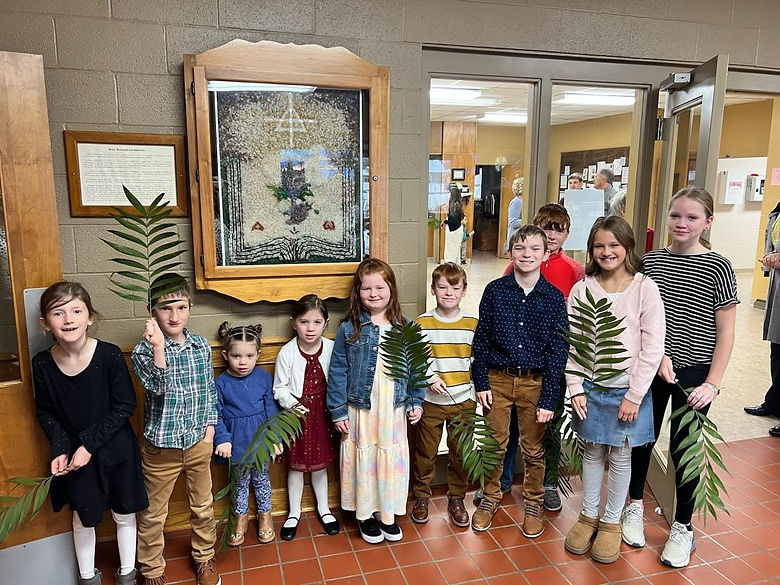 Sunday school youth on Palm Sunday.jpg