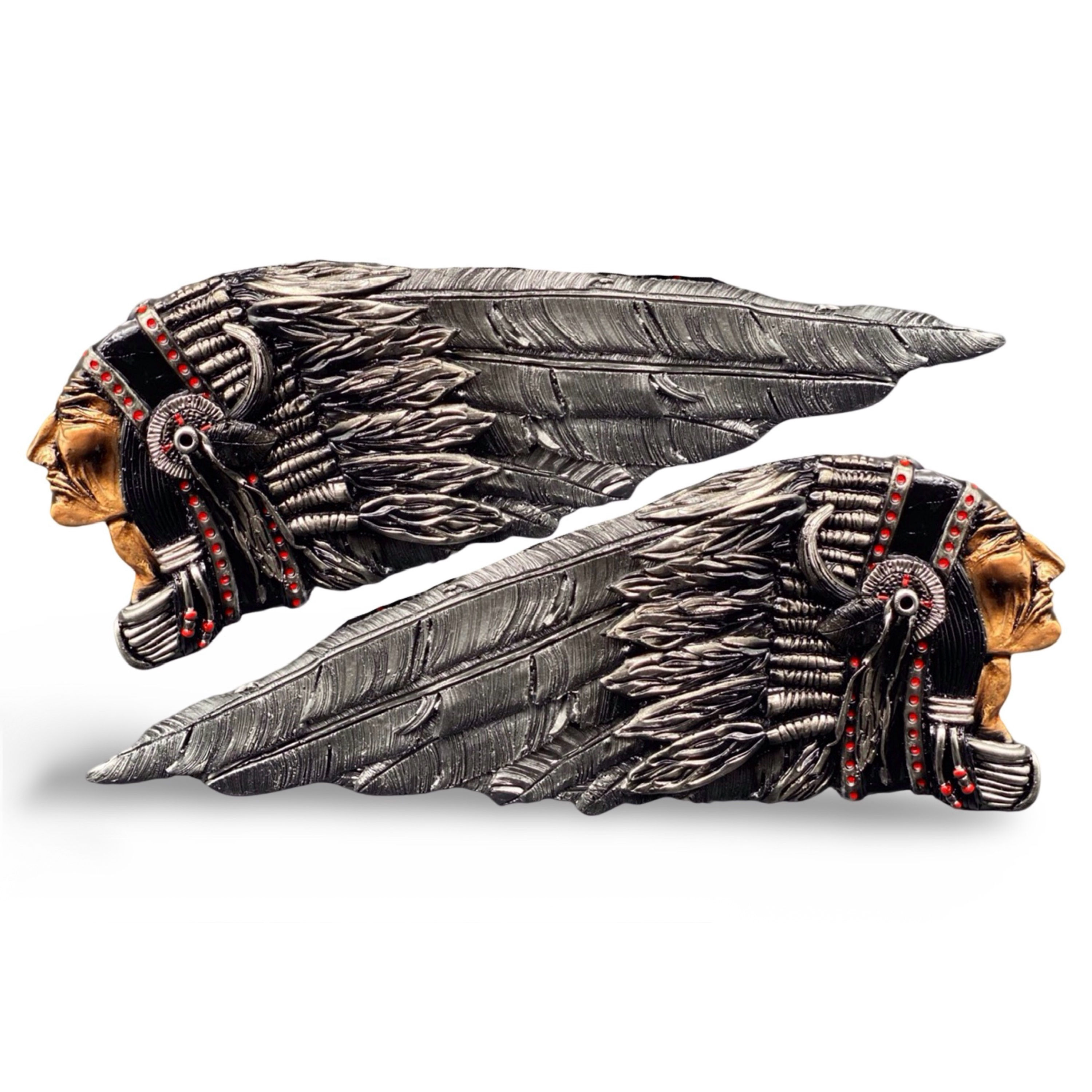 Chief 2.0 Indian Tank Emblem Set 10 - Hint of Red with Blackwash