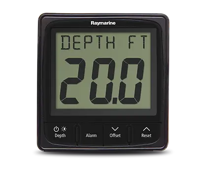 Raymarine i50 Depth — front view with black bezel