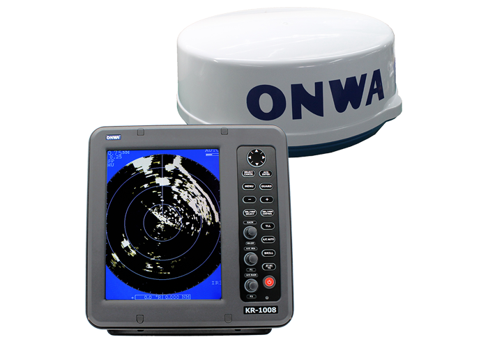 Onwa 9.7" 36NM LCD Marine Radar w/AIS · KR-1008