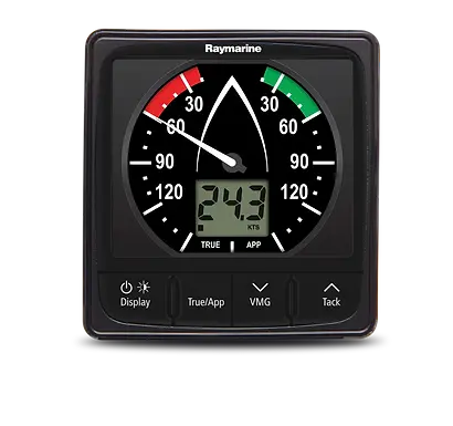 Raymarine i60 Wind — front view with black bezel