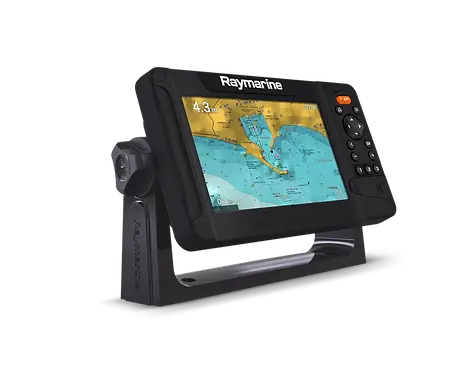 Raymarine Element 7 S — side view with representative chart display