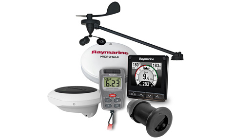 Raymarine Micro-Talk wind, speed, depth,i70s + EV1 · T70341