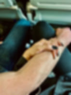 My favorite things: being on a plane, with him and constant hand holding.