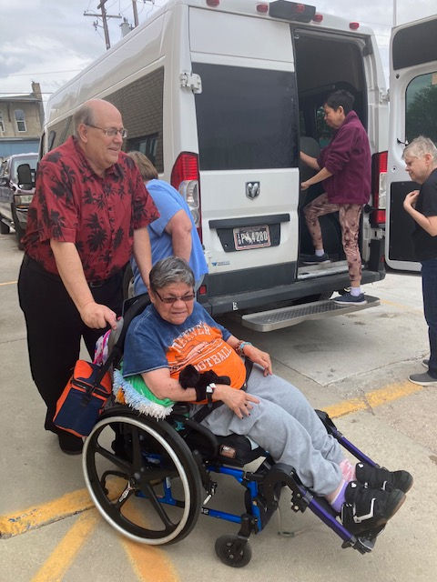 Matt Andersen, Medical Appointment Professional, assists clients' transportation needs.