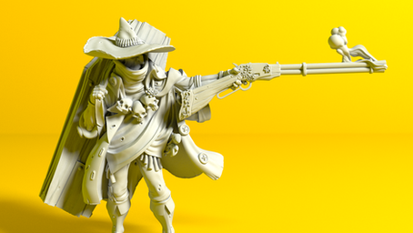 Flowers and skulls: the Bounty Hunter!