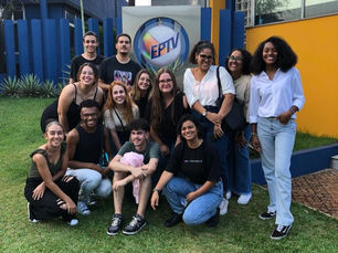 Estudantes de Jornalismo da UEMG Passos realizam visita técnica para a EPTV em Ribeirão Preto