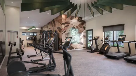 The gym for the Rone Apartment by BDrender.