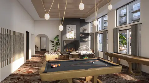 The clubhouse for the Rone Apartment by BDrender.