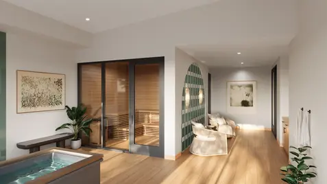 The spa room for the Rone Apartment by BDrender.