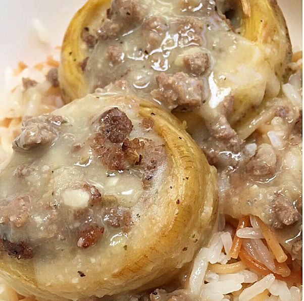BEEF STUFFED ARTICHOKE BOTTOMS