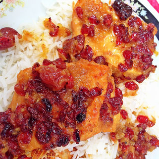CHICKEN WITH BARBERRIES (ZERESHK CHICKEN)
