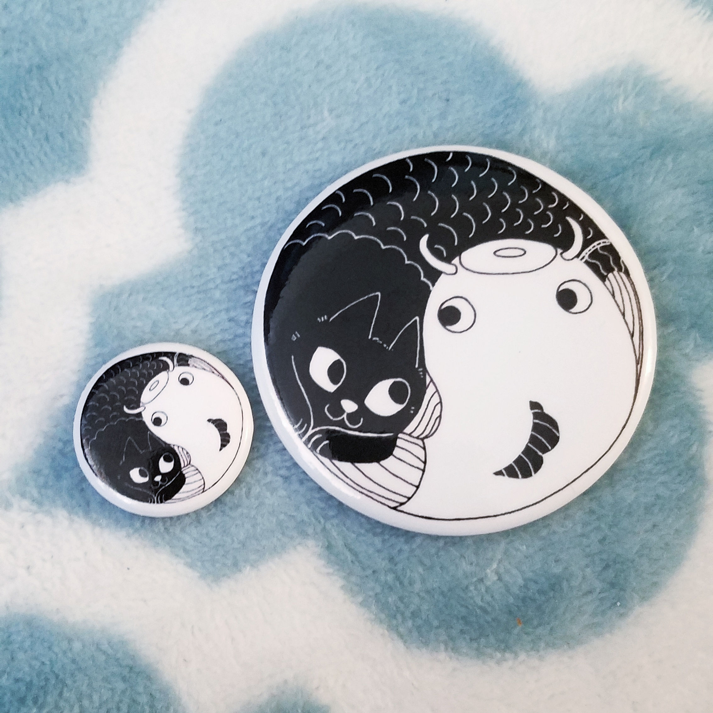 Catfish Fishcat Jumbo Button