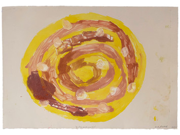 Bullen med socker, 2022, 36 x 51 cm, monotypi/monotype