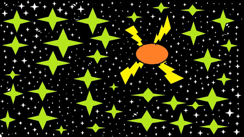 Universo con estrellas solar y reflejo de luz
