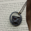 Miniaturbild: Amethyst Kette #A39 - Dark Antique Aura finish