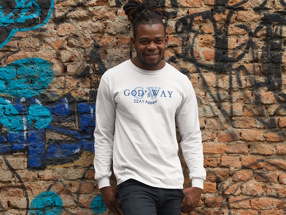 Thumbnail: God's Way "GW" Long Sleeve Tee Shirt